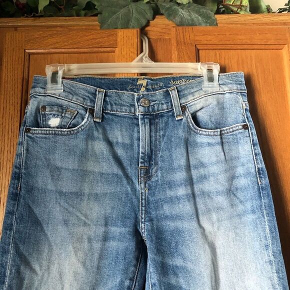 7 For All Mankind Roxanne Ankle Jeans Raw Hem - 26 - Picture 3 of 13
